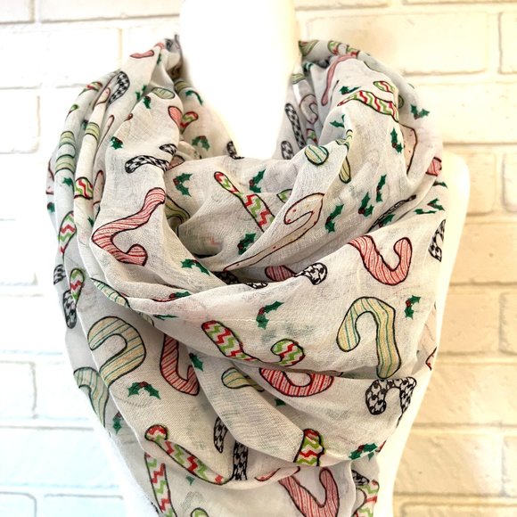 Candy cane infinity scarf - Picture 2 of 6